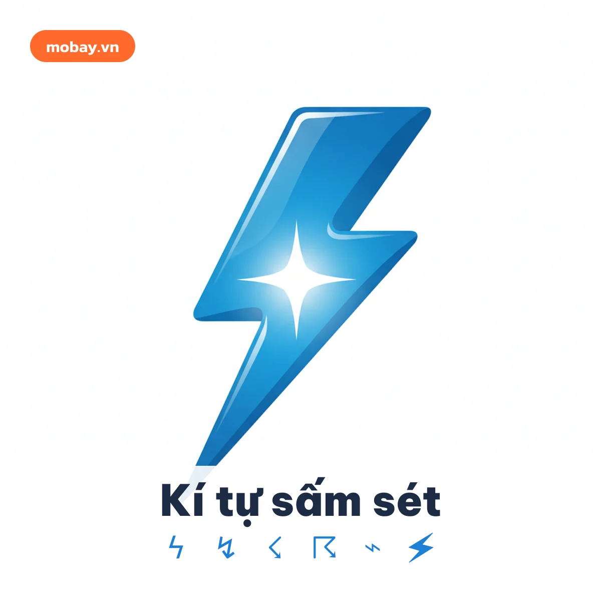 Kí tự sấm sét ϟ ↯ tia chớp copy cho tên game
