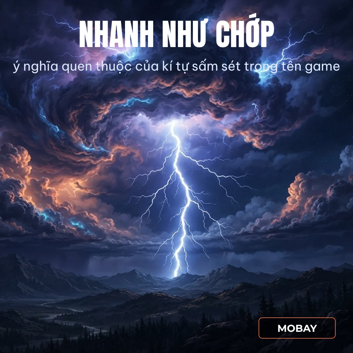 Kí tự sấm sét tượng trưng tốc độ và sức mạnh trong tên game