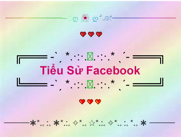Tiểu sử facebook