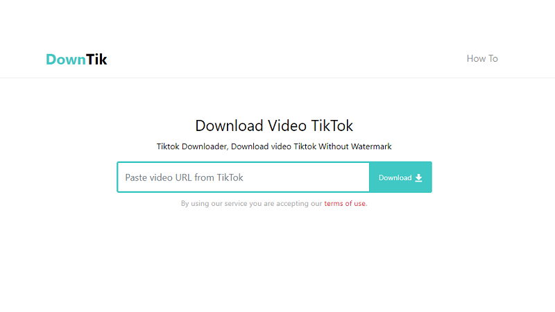 Hướng dẫn download video Tiktok online tại DownTik