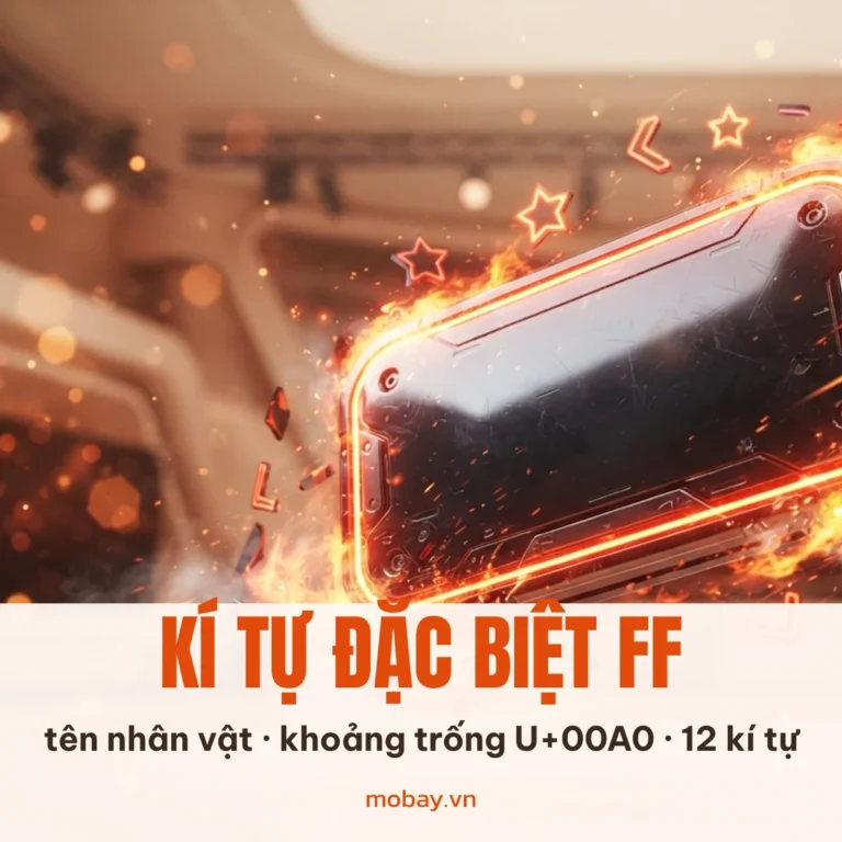 Kí tự đặc biệt Free Fire FF cho tên nhân vật