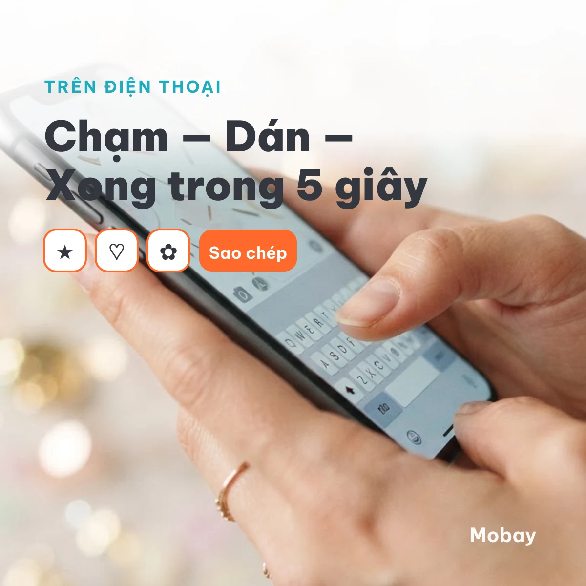 Cách lấy kí tự đặc biệt trên điện thoại bằng thao tác chạm và dán