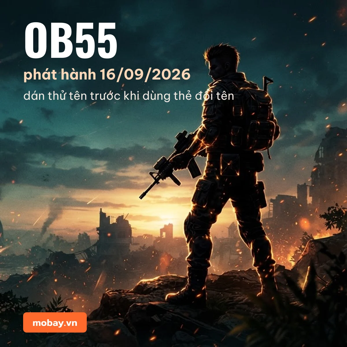 Free Fire OB55 phát hành 16/09/2026 và kí tự tên Free Fire OB55 phát hành 16/09/2026 và kí tự tên