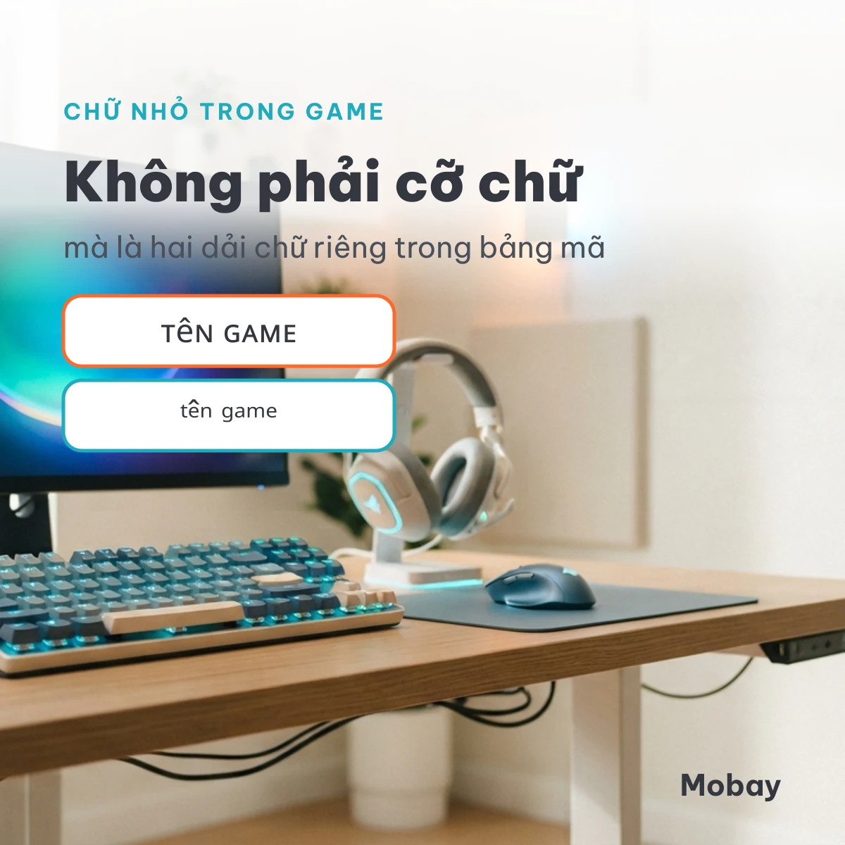 Tạo chữ nhỏ trong game bằng chữ hoa nhỏ và chữ mũ Unicode