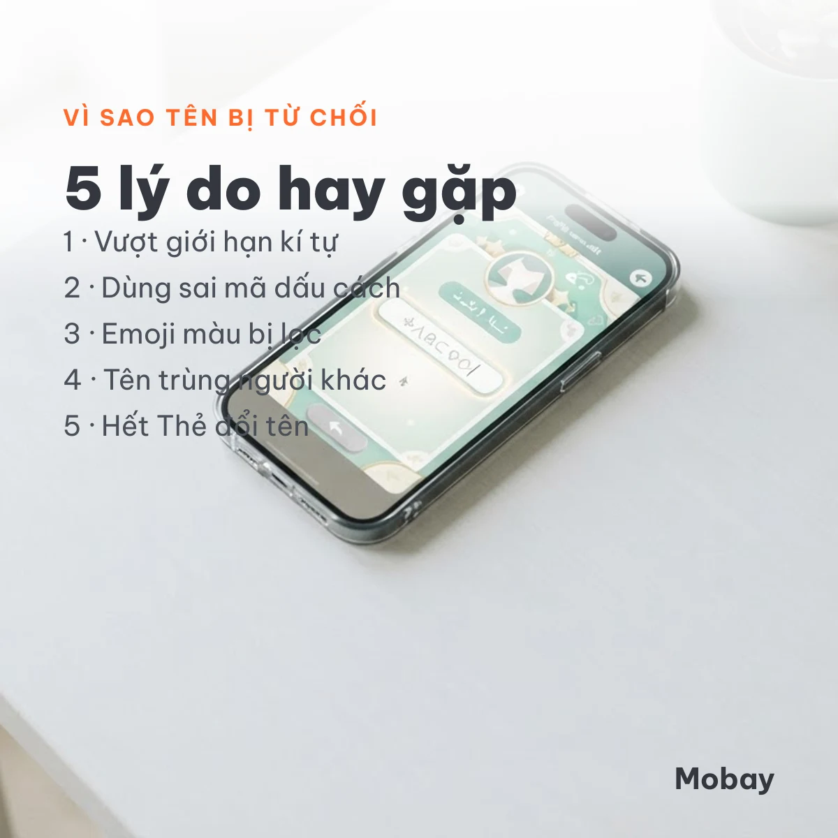 5 nguyên nhân game từ chối tên có kí tự đặc biệt và cách xử lý